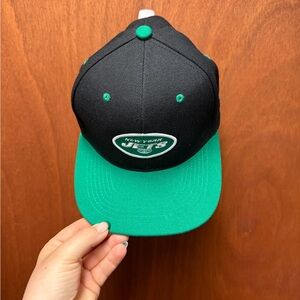 Mika Yoga Wear Black Snapback Hat with Teal Trim